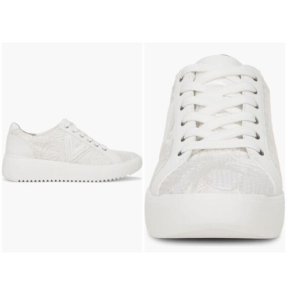 New Women's Vionic Kearny Women's Lace Up Sneaker White Size 9.5 - Picture 2 of 7